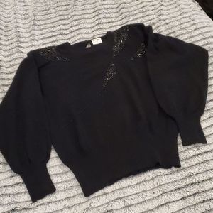 Vintage beaded Yves de Valere sweater size EU42